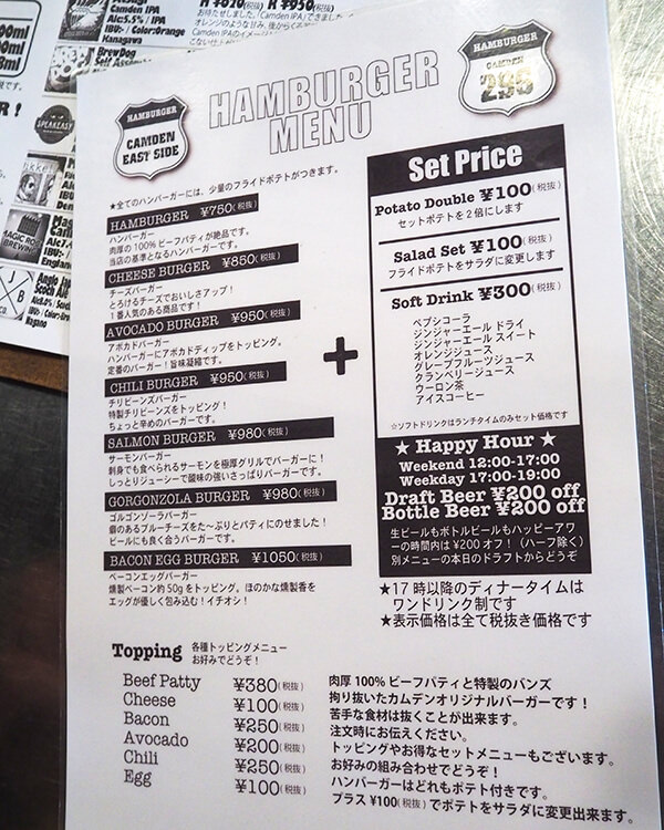 日本東京⎮池袋隱密美食 Beer Pub CAMDEN 漢堡酒吧