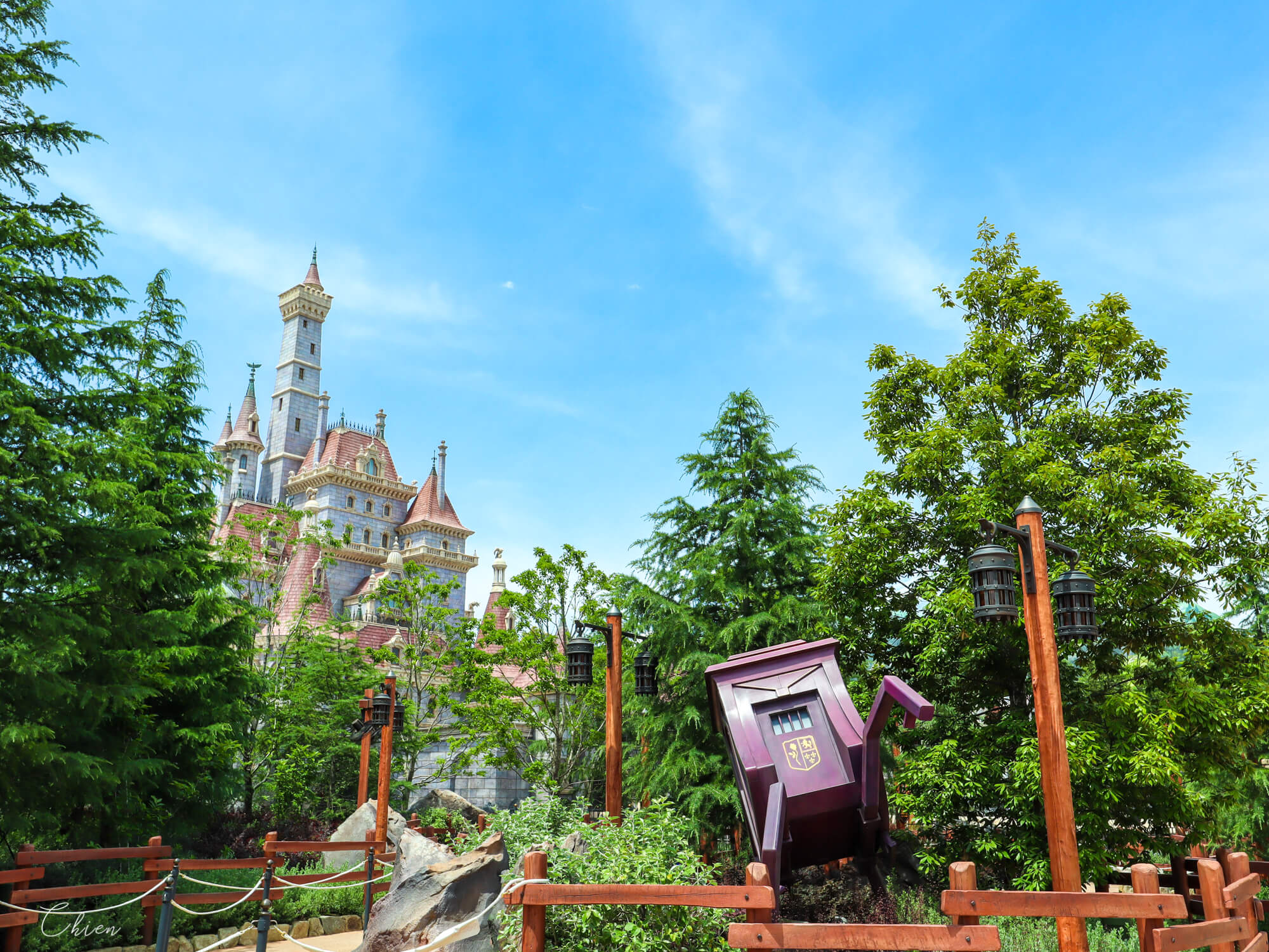 迪士尼樂園 美女與野獸城堡