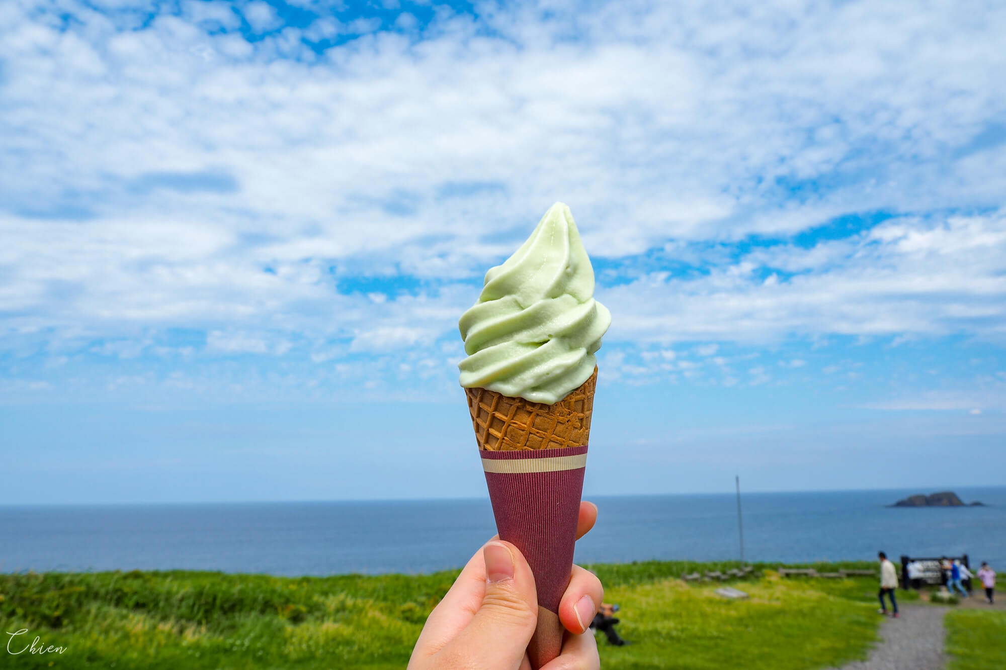 稚內「須古頓岬」絕景中來隻昆布冰淇淋