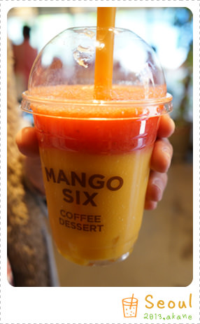 【韓國連鎖】首爾 韓國高人氣Mango six，超級濃郁芒果冰沙